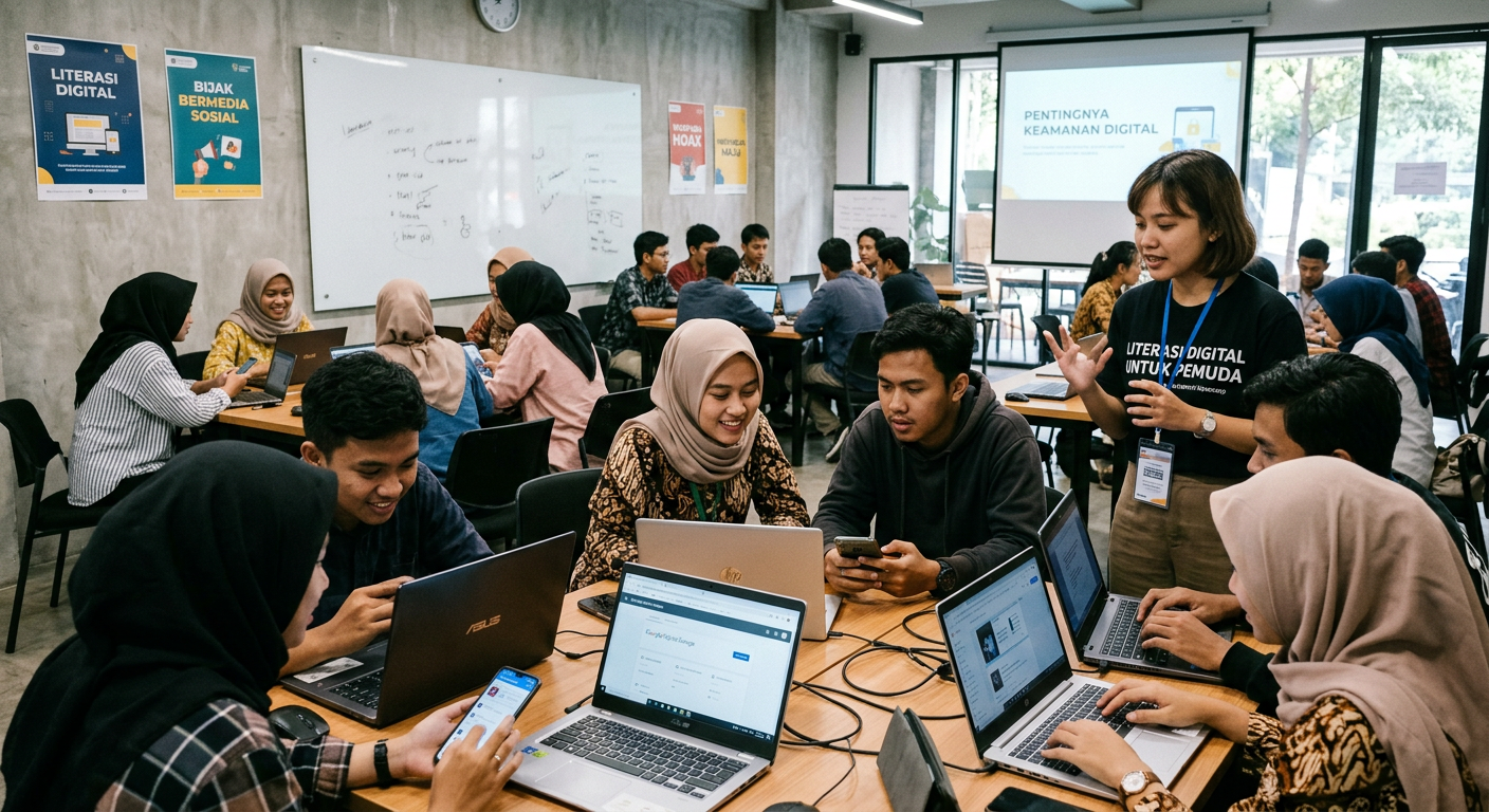 Workshop Literasi Digital Pemuda - kegiatan LIVESGP BATAM
